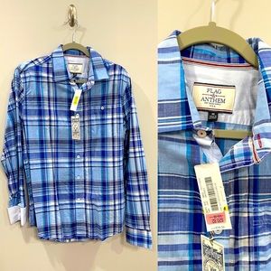 Dillards Plaid Button up